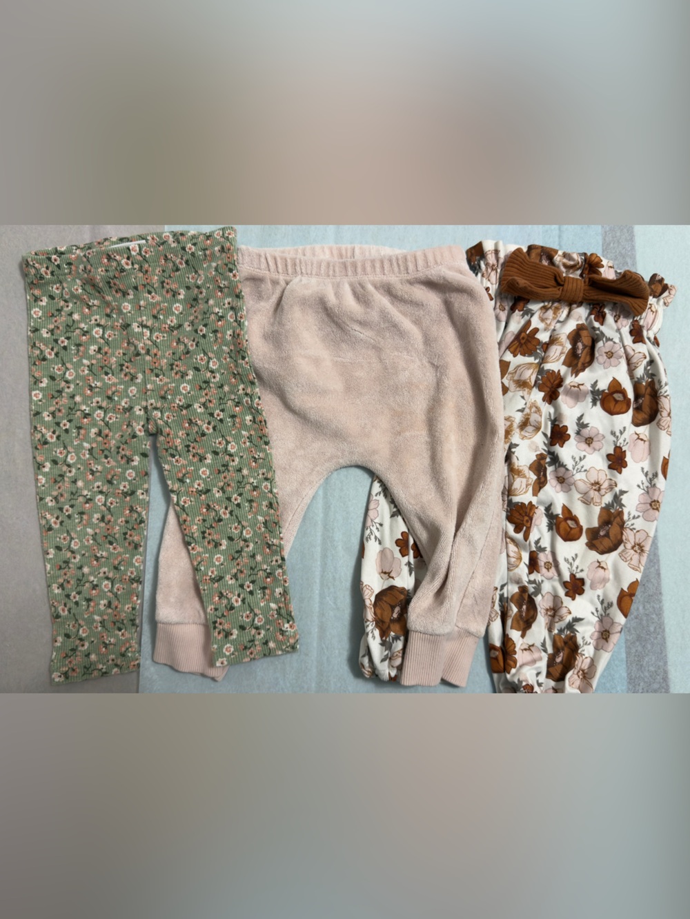 Girls Floral & Pink Mixed Leggings Set